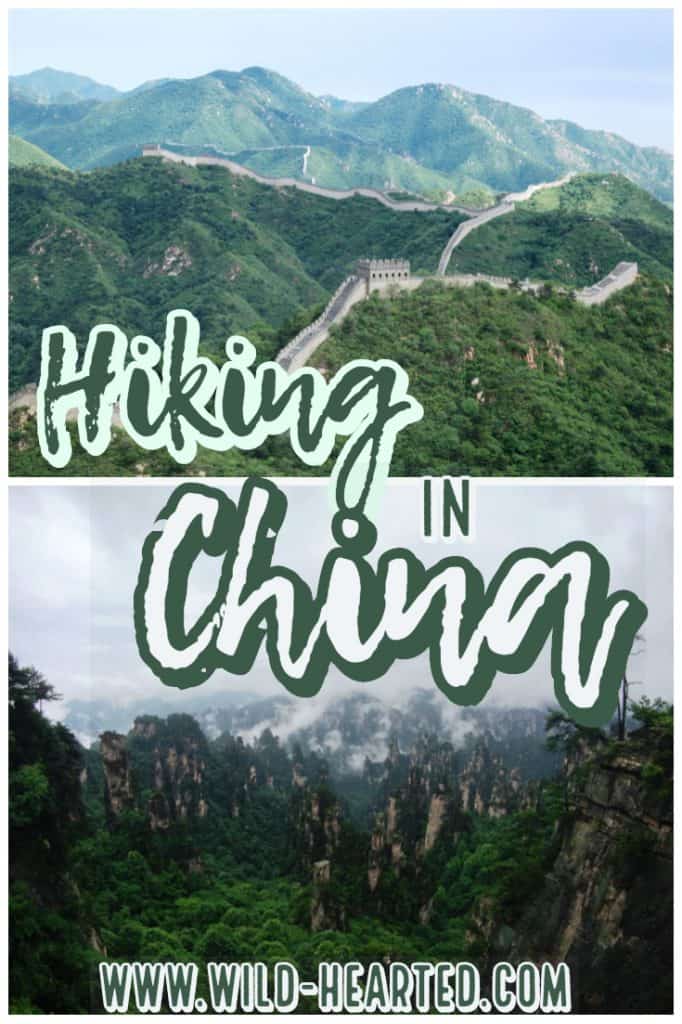 hiking in China