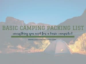 Read more about the article Camping Packing List – The Basics