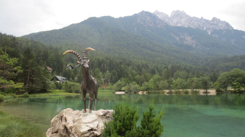 Goldenhorn at Lake Jasna Slovenia