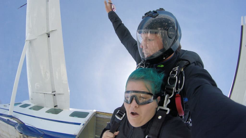 Skydive Tennessee – jumping out of the plane