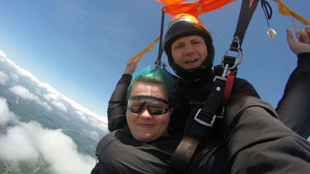 Skydive Tennessee – pulling the cord