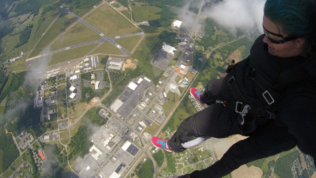 Skydive Tennessee – looking down