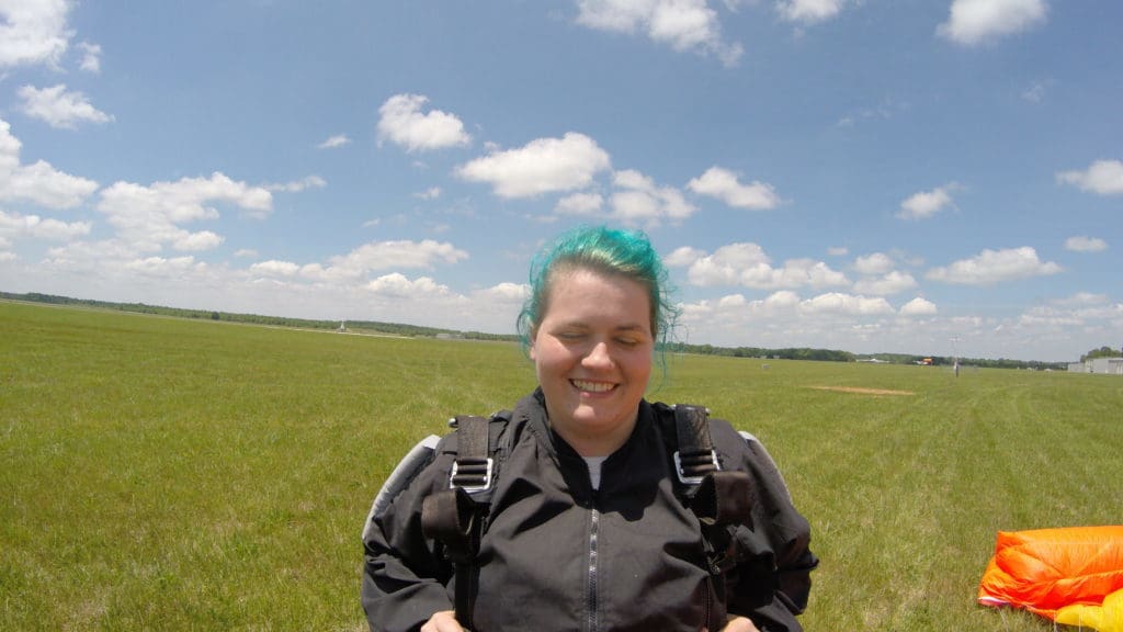 Skydive Tennessee  -after landing