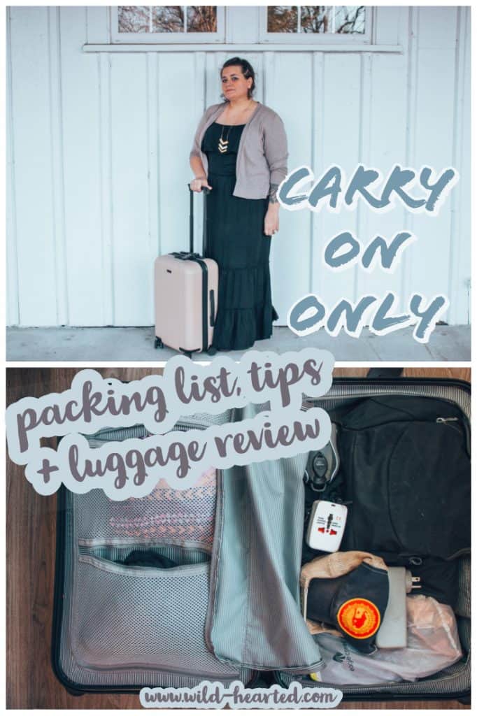 carry on only packing list