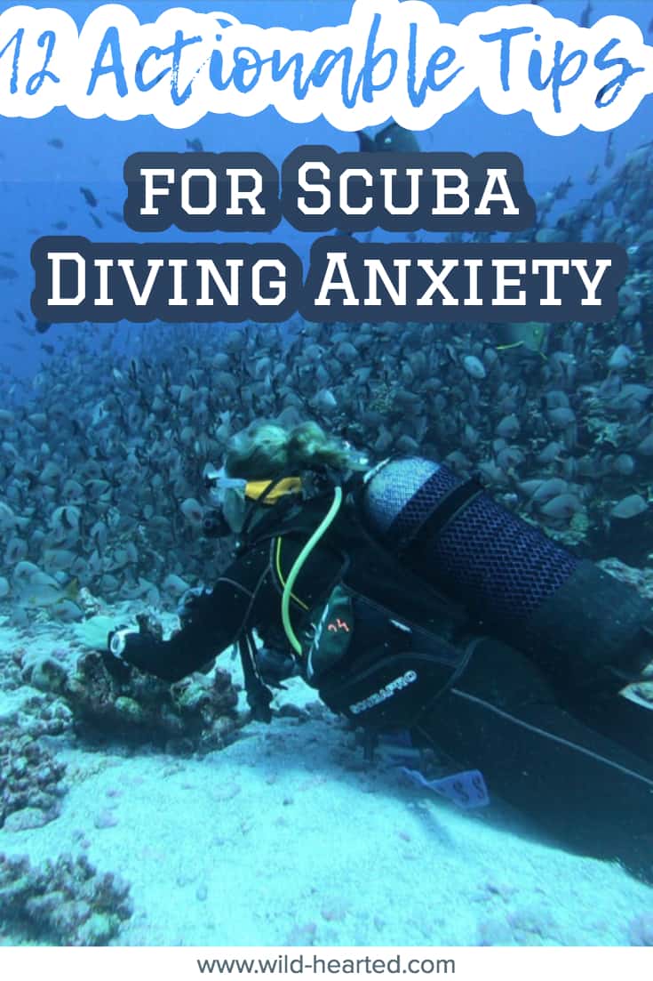 what helps with anxiety during scuba diving