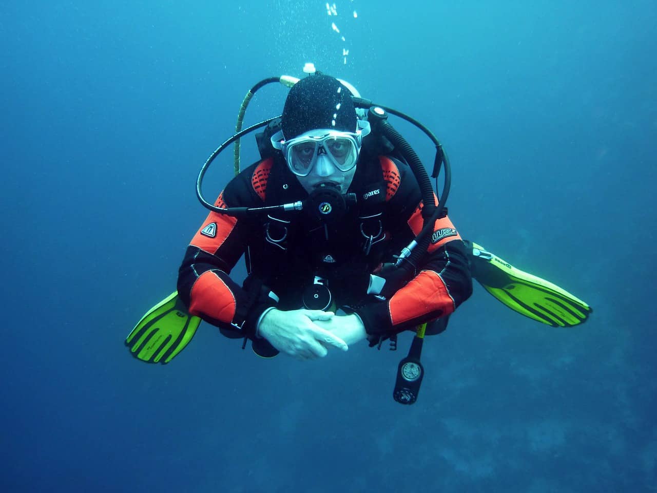 what helps with anxiety while scuba diving