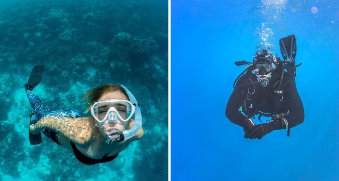 snorkeling vs scuba diving