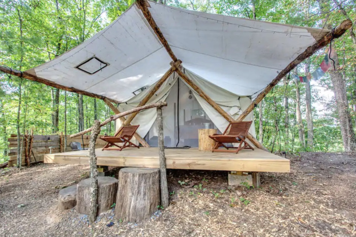 Airbnb Gatlinburg – Canopy Safari Tent