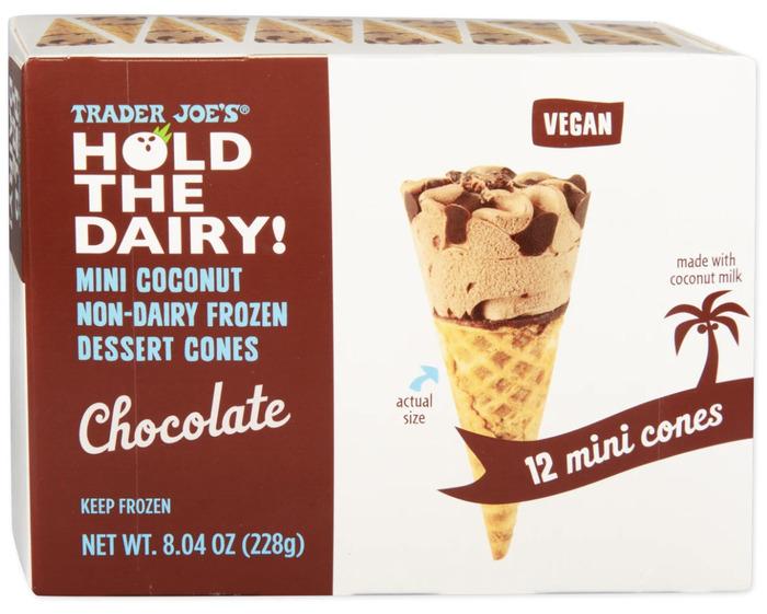 Vegan Trader Joe's – Mini Coconut non-dairy frozen dessert cones