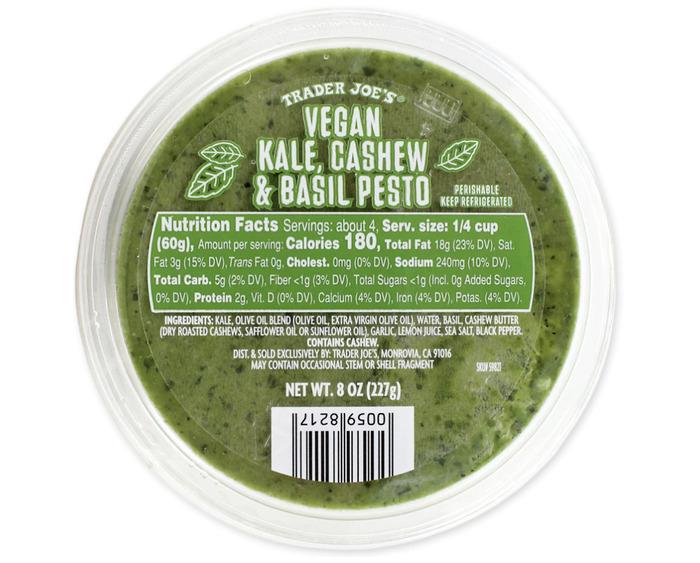 Vegan Trader Joe's – Kale, Cashew and Basil Pesto