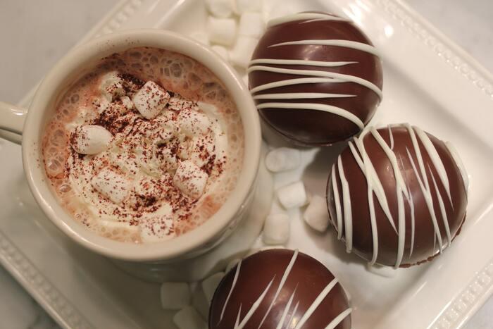 vegan hot chocolate bombs